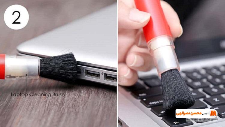 یکی از دلایل شارژ نکردن باتری لپ تاپ تمیز نبودن پورت است